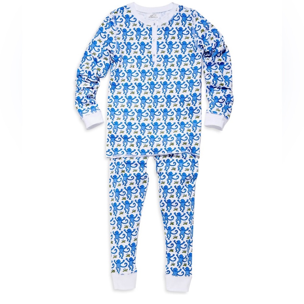 Roller rabbit monkey PJs Pajama set kid 10
